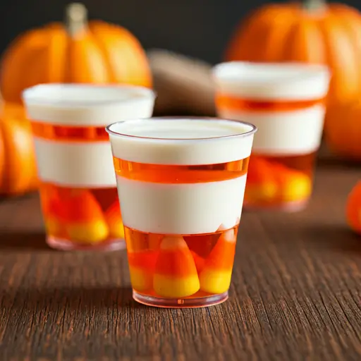 Candy Corn Jello Without Alcohol Shots Recipe 🎃🍬