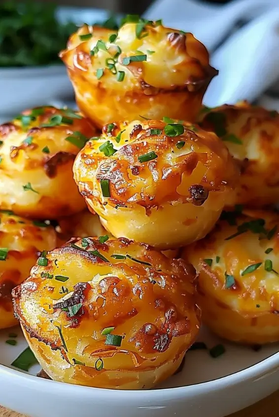 Cheesy Mashed Potato Puffs