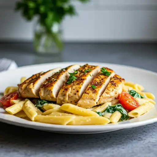 Garlic Parmesan Chicken Pasta