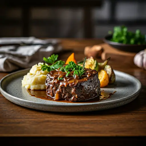 Tender Braised Ox Cheeks Recipe 🐮🍷